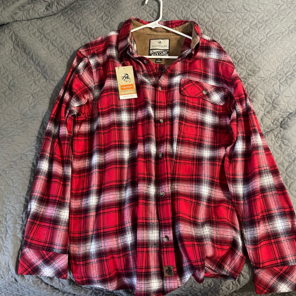 Legendary white tails button down flannel.